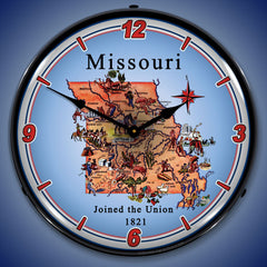 State of Missouri 14" LED Wall Clock
