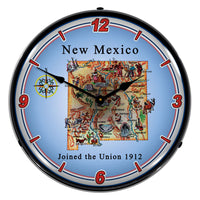 State of New Mexico 14" LED Wall Clock