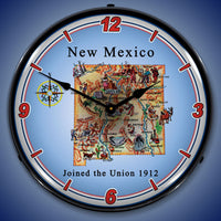 State of New Mexico 14" LED Wall Clock