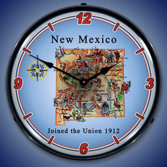 State of New Mexico 14" LED Wall Clock