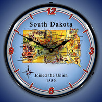 State of South Dakota 14" LED Wall Clock