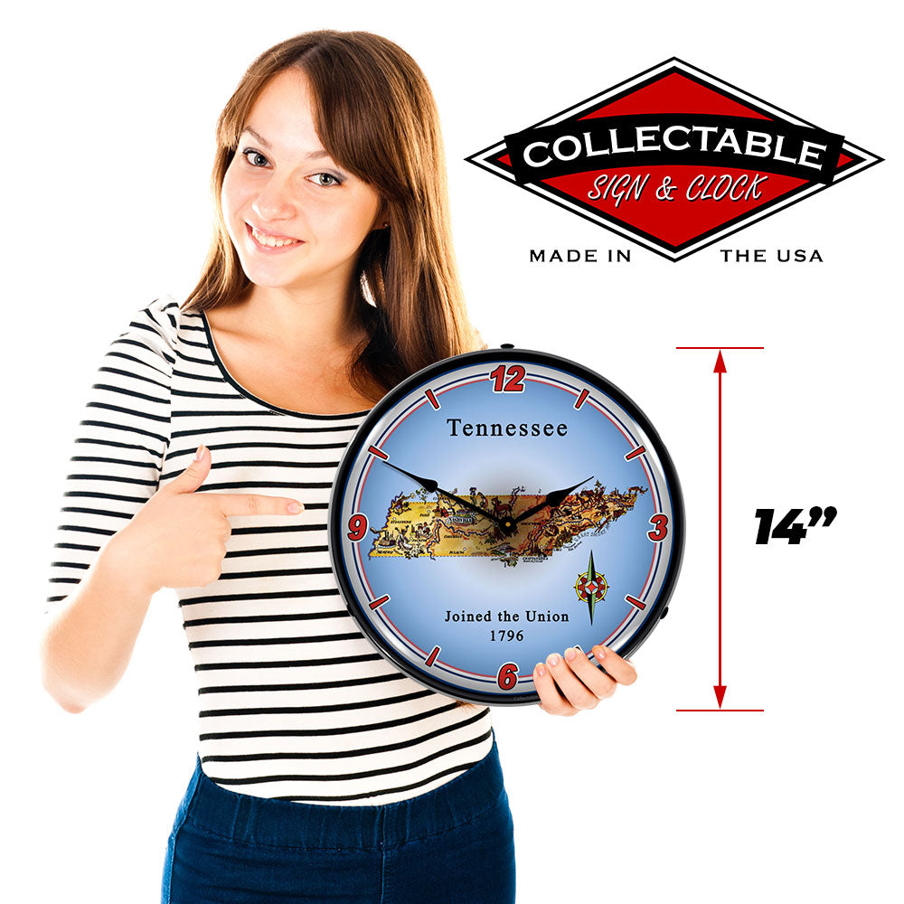 State of Tennessee 14" LED Wall Clock