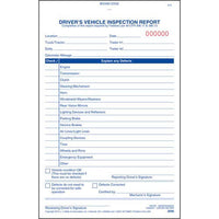 JJ Keller Simplified Driver's Vehicle Inspection Report, Vertical Format, 3-Ply, Carbonless, Book Format, Stock