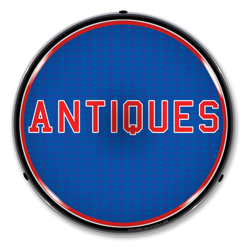 Antiques 14" LED Front Window Business Sign