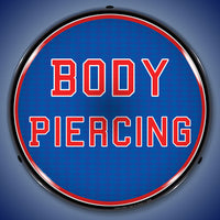 Body Piercing 14" LED Front Window Business Sign