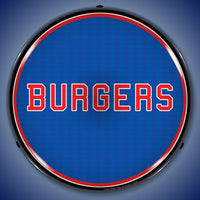 Burgers 14" LED Front Window Business Sign