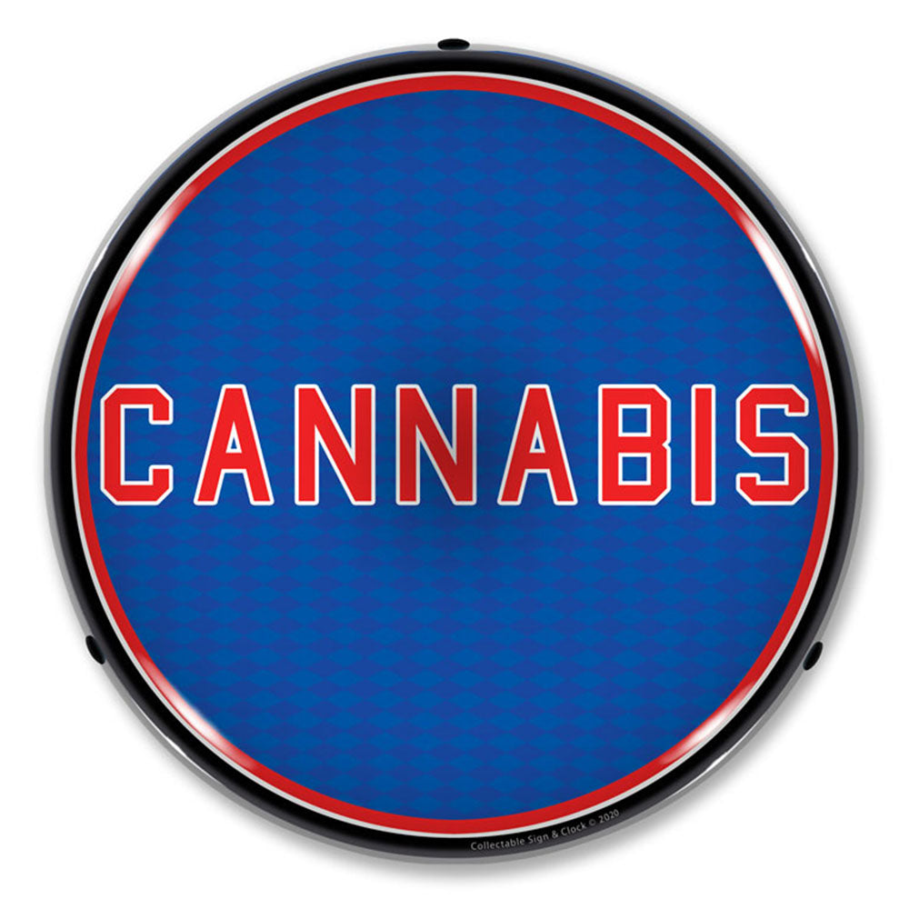 Cannabis 14" LED Front Window Business Sign