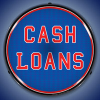 Cash Loans 14" LED Front Window Business Sign