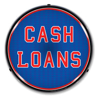 Cash Loans 14" LED Front Window Business Sign