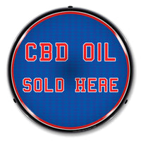 CBD Oil Sold Here 14" LED Front Window Business Sign