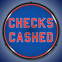 Checks Cashed 14" LED Front Window Business Sign