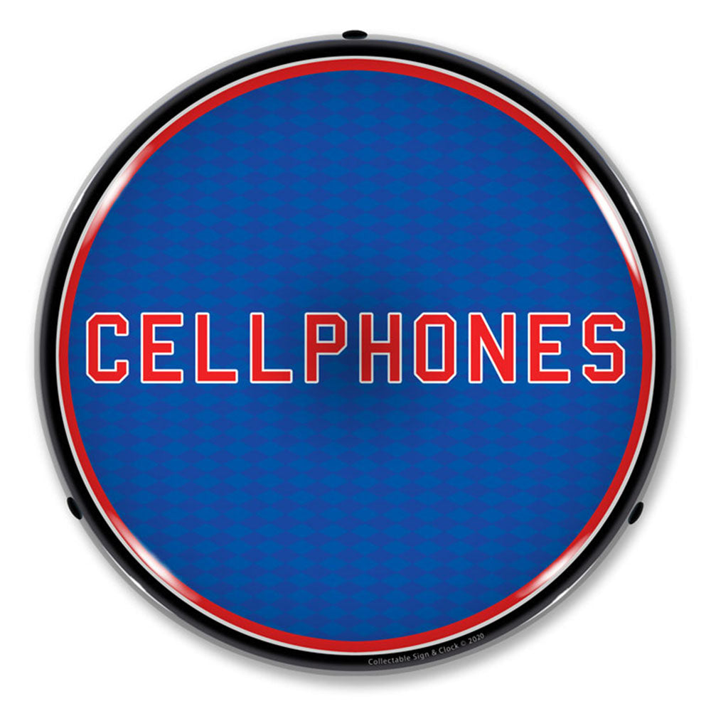 Cellphones 14" LED Front Window Business Sign