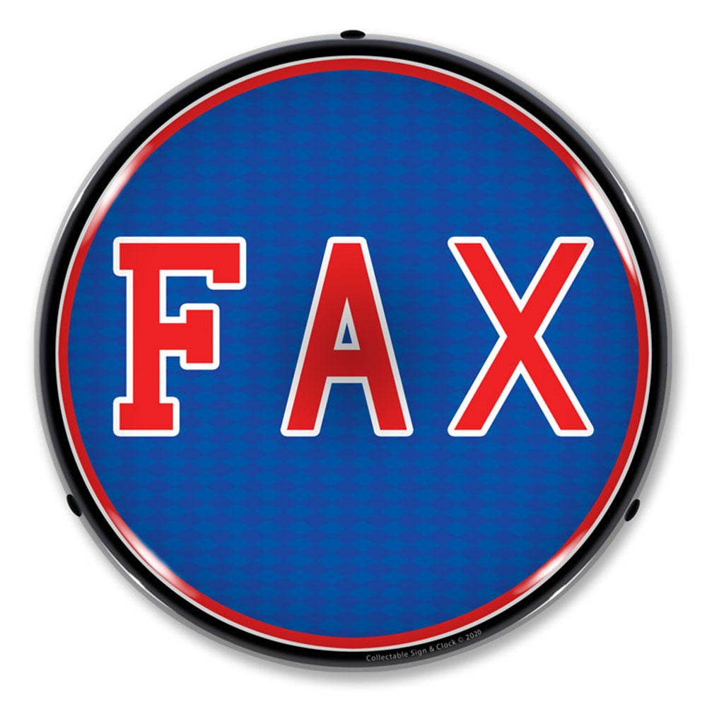 Fax 14" LED Front Window Business Sign
