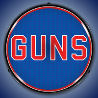 Guns 14" LED Front Window Business Sign