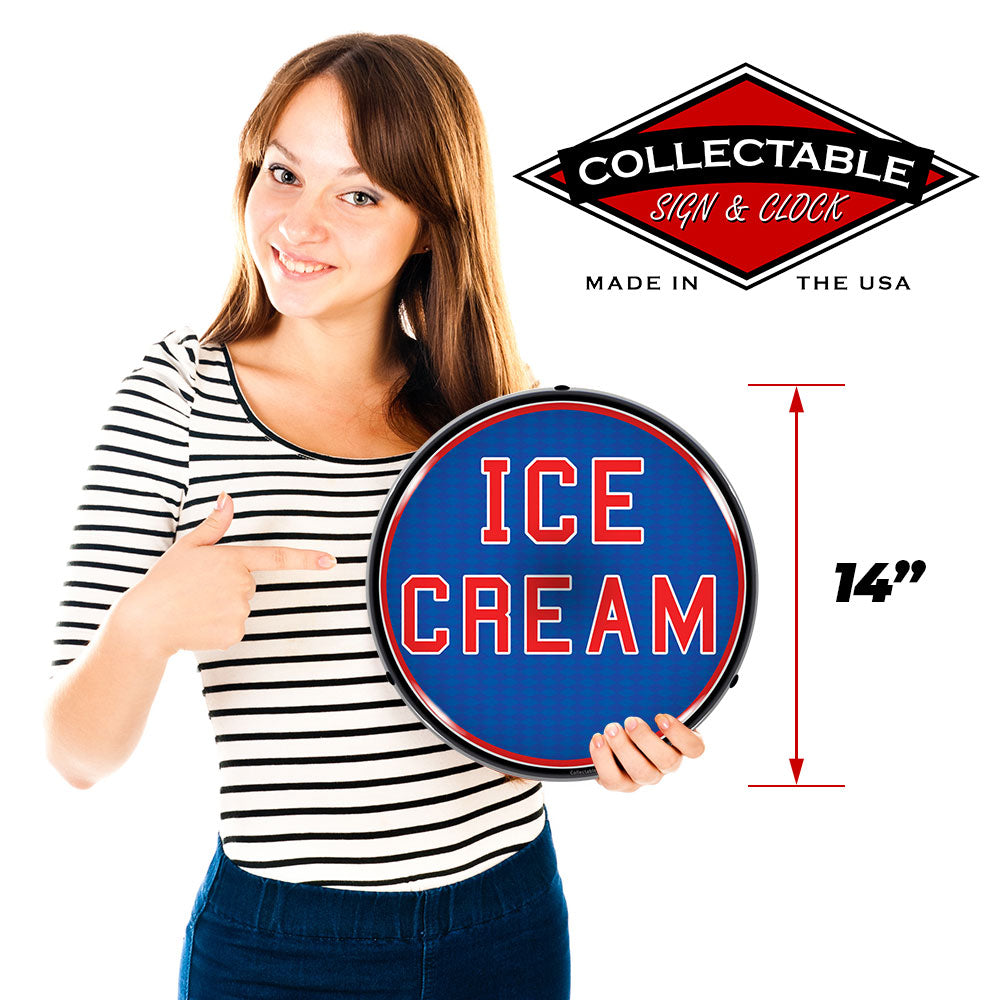 Ice Cream 14" LED Front Window Business Sign