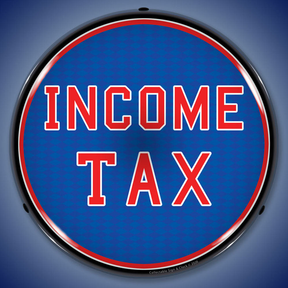 Income Tax 14" LED Front Window Business Sign