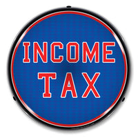Income Tax 14" LED Front Window Business Sign