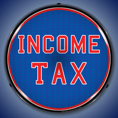 Income Tax 14" LED Front Window Business Sign