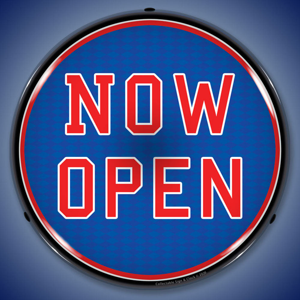 Now Open 14" LED Front Window Business Sign