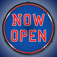 Now Open 14" LED Front Window Business Sign