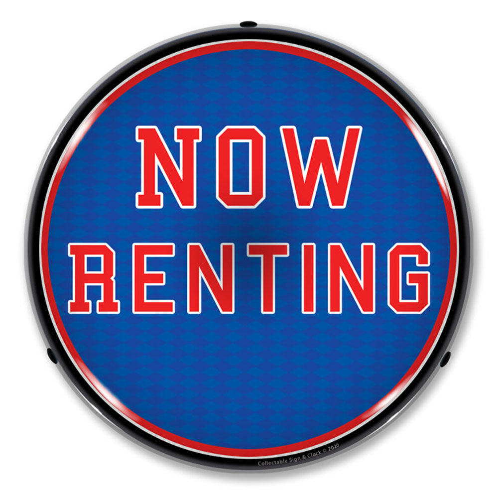 Now Renting 14" LED Front Window Business Sign