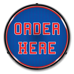 Order Here 14" LED Front Window Business Sign