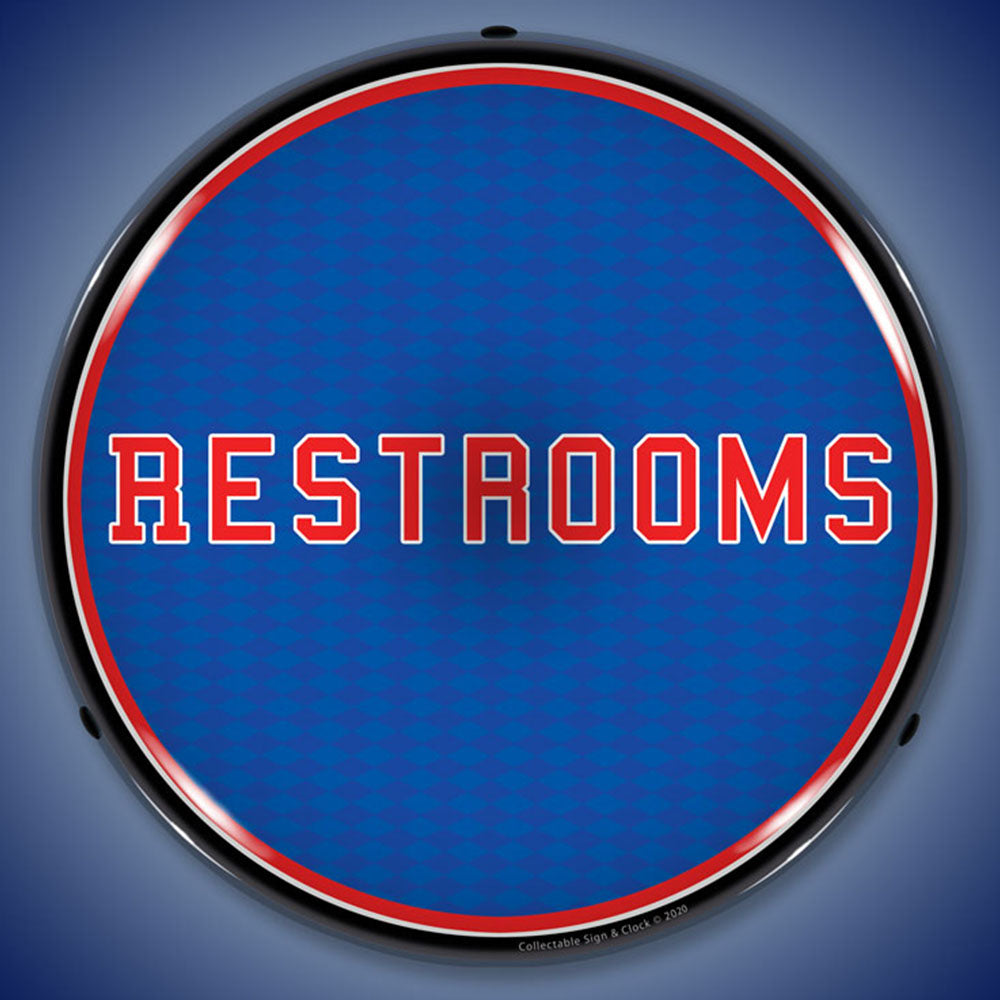 Restrooms 14" LED Front Window Business Sign