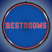 Restrooms 14" LED Front Window Business Sign