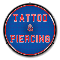 Tattoo and Piercing 14" LED Front Window Business Sign