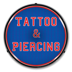 Tattoo and Piercing 14" LED Front Window Business Sign