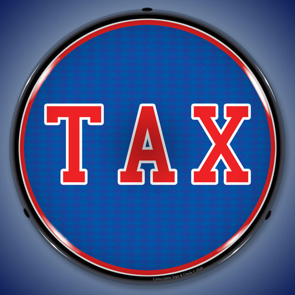 TAX 14" LED Front Window Business Sign