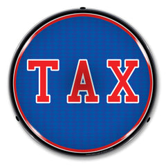 TAX 14" LED Front Window Business Sign