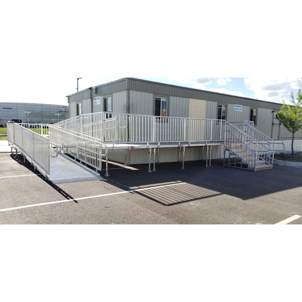 Rampit USA United Series 54" Wide Commercial Aluminum Wheelchair Ramp