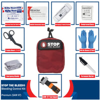 Cubix Safety Stop The Bleed Premium Kit with Sam XT Tourniquet
