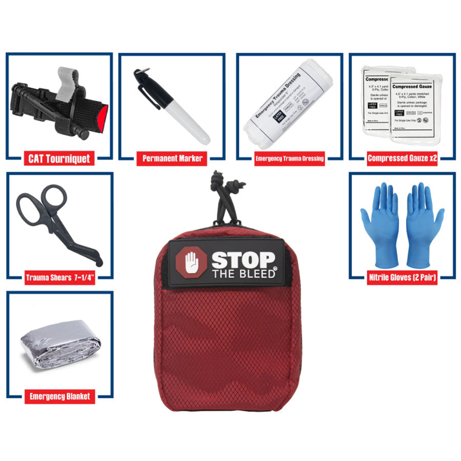 Cubix Safety Stop The Bleed Standard Kit with C-A-T Tourniquet