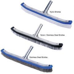 Kemp USA 18" Curved Aluminum Back Pool Brushes