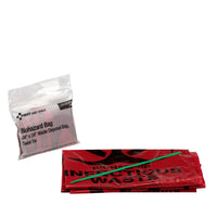First Aid Only Biohazard Bag with Tie, 1 per Bag