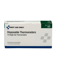 First Aid Only 10 Per Box Disposable Thermometers (Pack of 26)