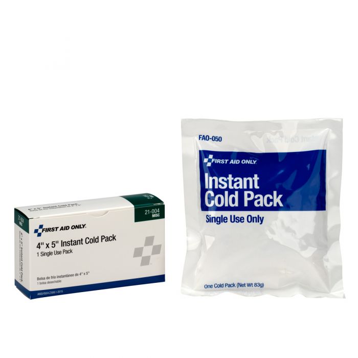 First Aid Only 4" x 5" Instant Cold Pack, Single Use