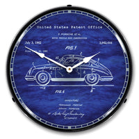 356 Porsche Patent 14" LED Wall Clock