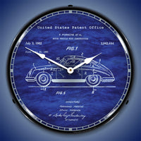 356 Porsche Patent 14" LED Wall Clock