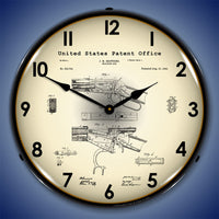 Winchester Lever Action Rifle 1894 Patent 14" LED Wall Clock