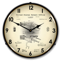 Winchester Lever Action Rifle 1894 Patent 14" LED Wall Clock