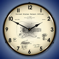 Fender 1954 Patent 14" LED Wall Clock