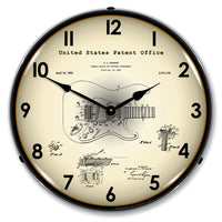 Fender 1954 Patent 14" LED Wall Clock