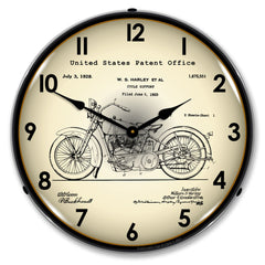 Harley 1928 Patent 14" LED Wall Clock