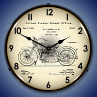 Harley 1928 Patent 14" LED Wall Clock