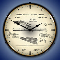 Winchester Repeating Rifle 1860 Patent 14" LED Wall Clock