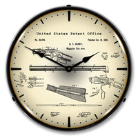 Winchester Repeating Rifle 1860 Patent 14" LED Wall Clock