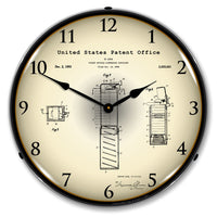 Pez Candy Dispenser 1952 Patent 14" LED Wall Clock